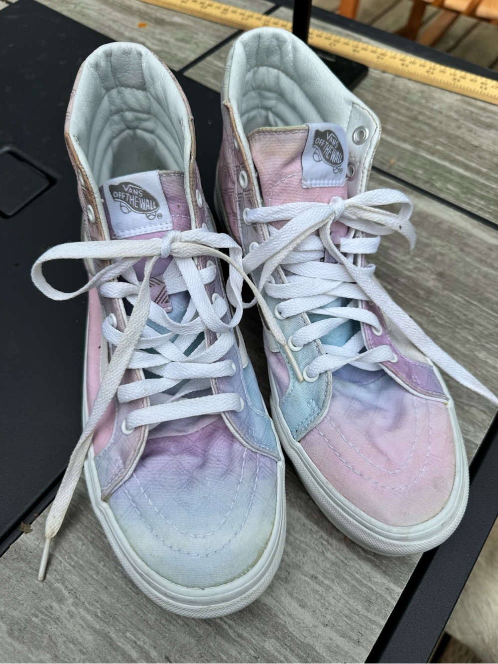 Vans High-Top Tie-Dye Pastel Sneakers - Pink, Blue, Purple